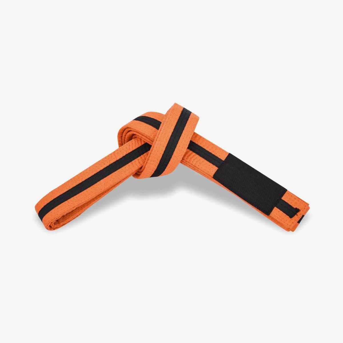 Bjj Orange With Black Strip Belts